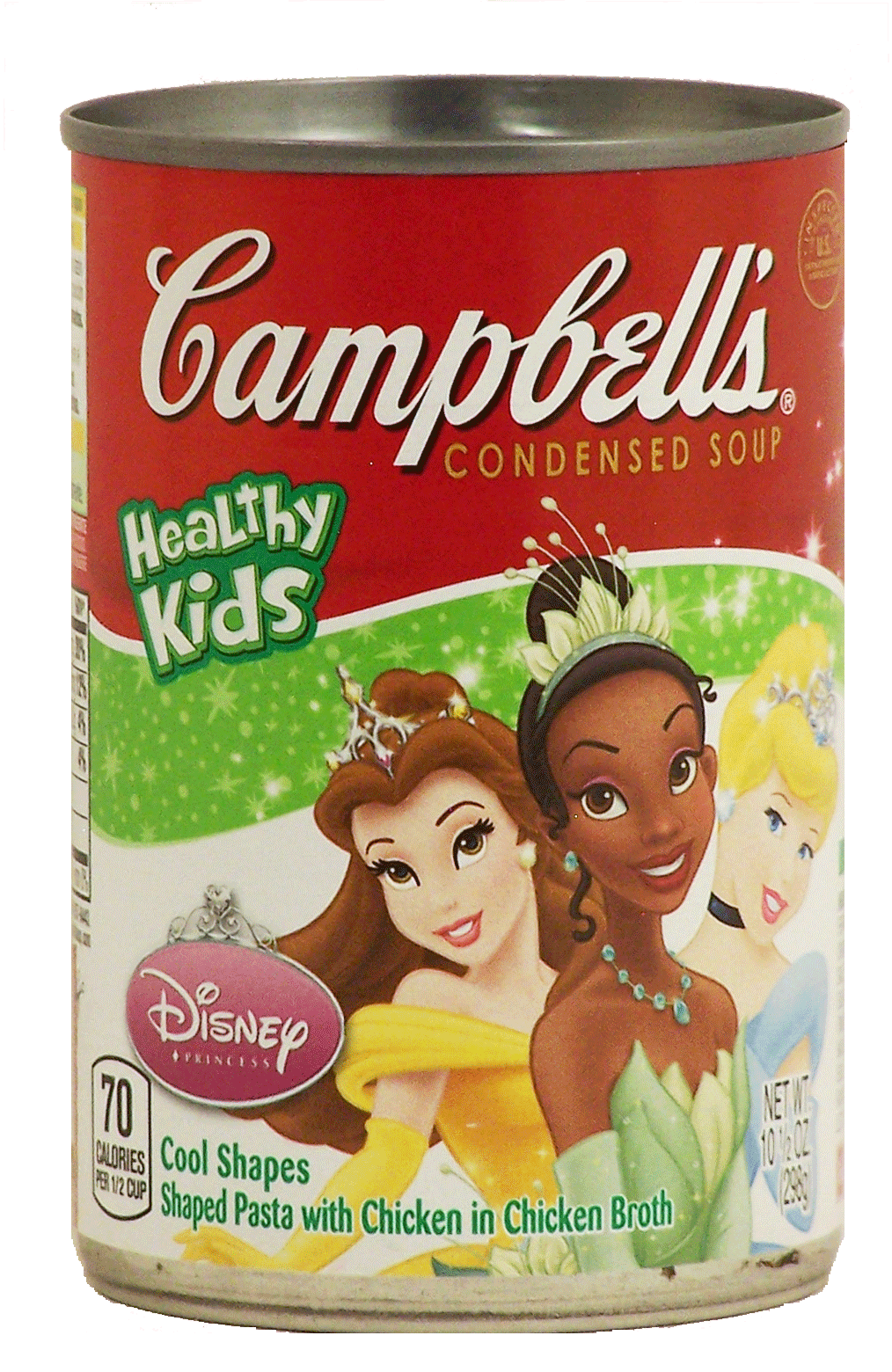 Campbell's Disney Princess shaped pasta with chicken in chicken broth Full-Size Picture